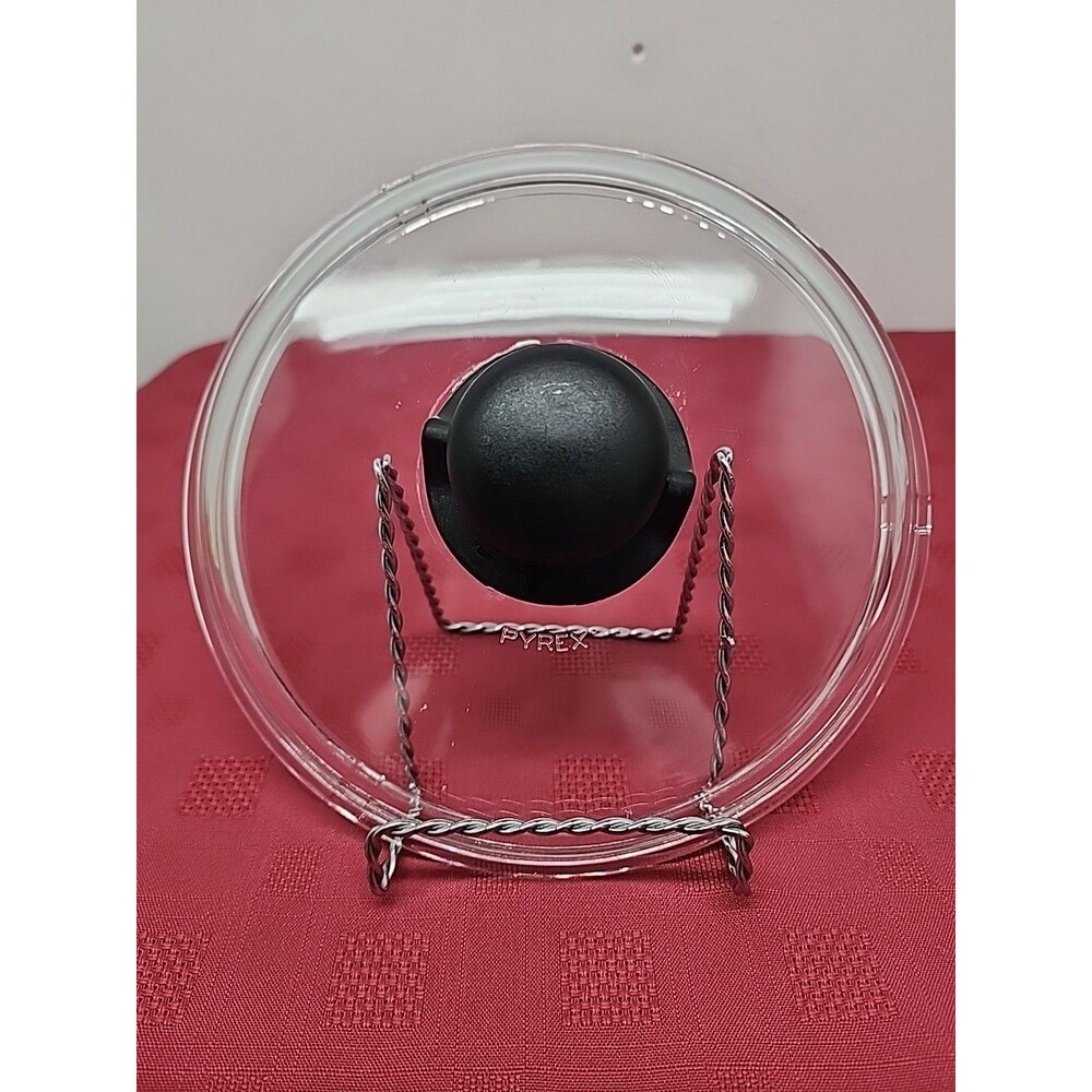 Replacement Pyrex High Dome Lid Thermosetting  Knob To Release Steam 7.75"